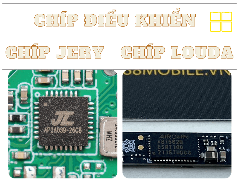 phân biệt chíp Louda và Jery