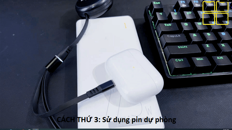 hướng dẫn sạc tai nghe airpods