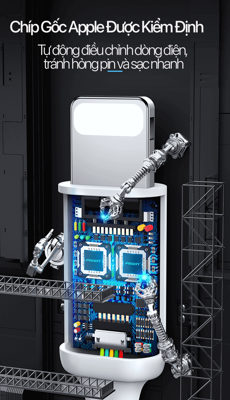 sạc nhanh 20w pisen