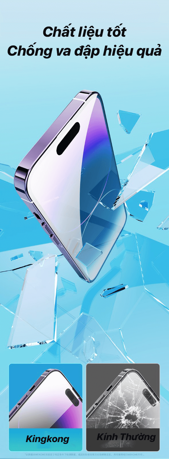 Kính Cường lực KingKong Khung Tự Dán
