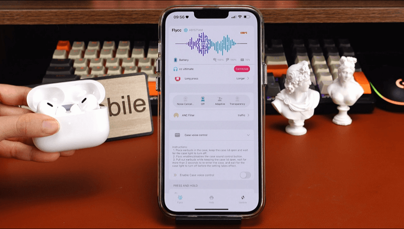 Hướng dẫn tắt tiếng hộp sạc Airpods Pro 2 Hổ Vằn